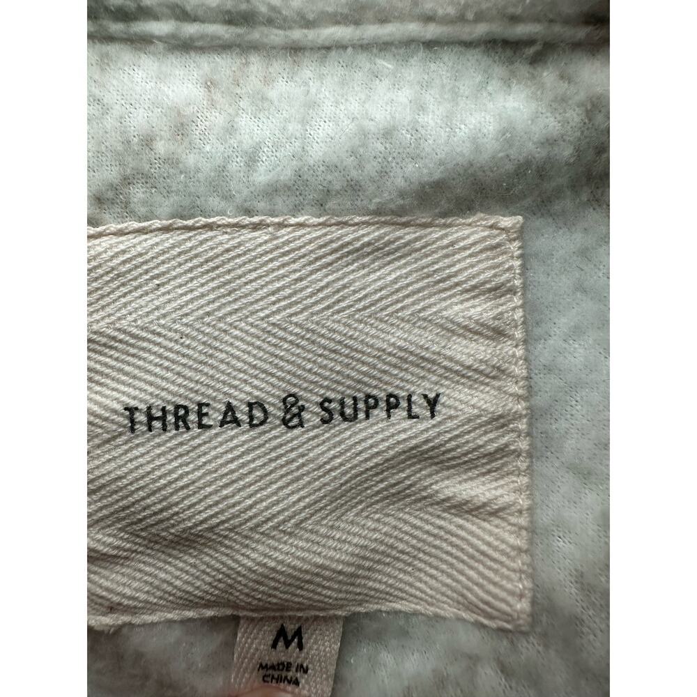 Thread & Supply | Medium |‎ Plaid Flannel Shacket heavyweight unlined - Picture 3 of 7